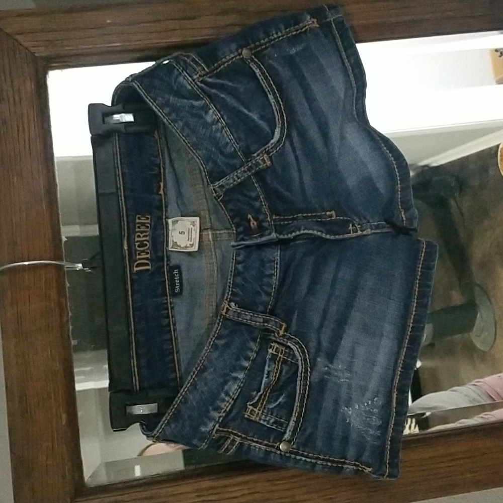 Y2K Decree denim shorts